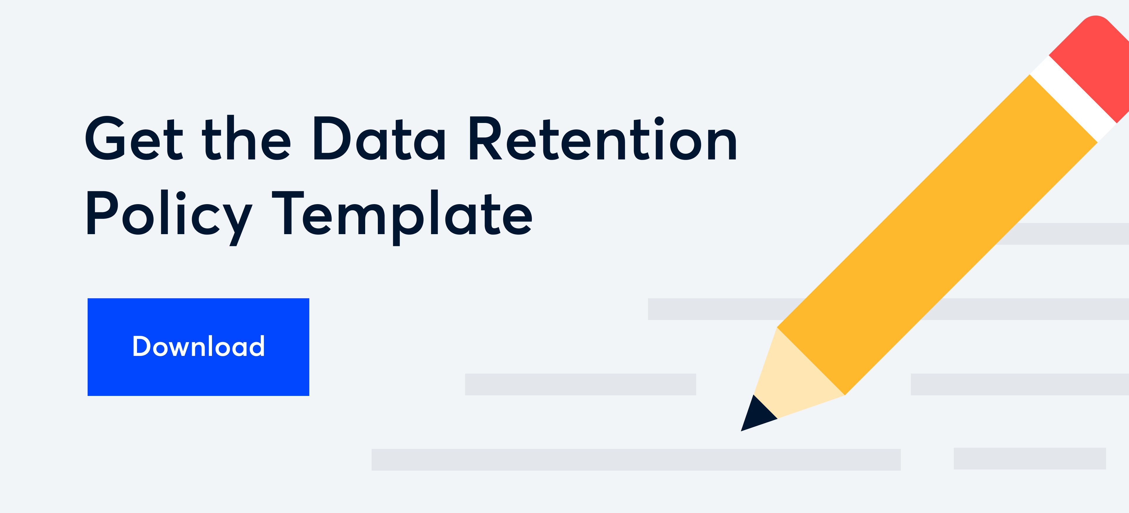 Free Data Retention Policy Template – Onna